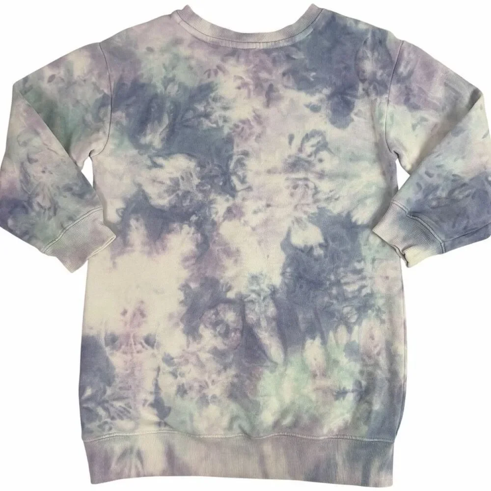 Gap Kids size Small 6-7 Long Purple Tie Dye Sweatshirt